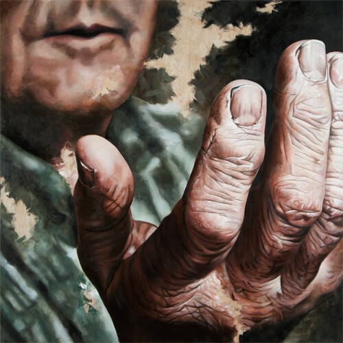 Серия картин “Руки“ написанных в технике гиперреализм