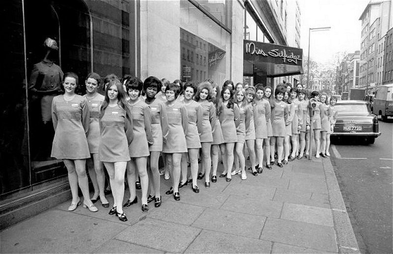 Продавщицы в Лондоне. 1970
