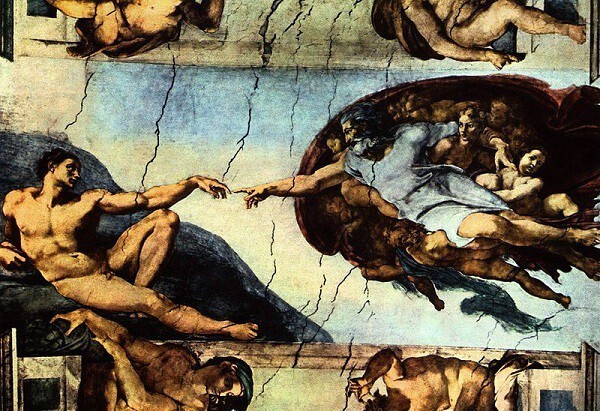 Микеланджело «Сотворение Адама»,   1511.