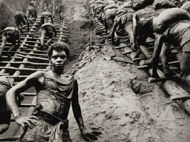 Добыча золота в Серра Пелада, Бразилия, 1980-е