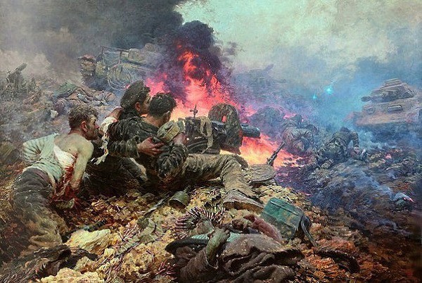 Подвиг пяти черноморцев преградивших своими телами путь к Севастополю