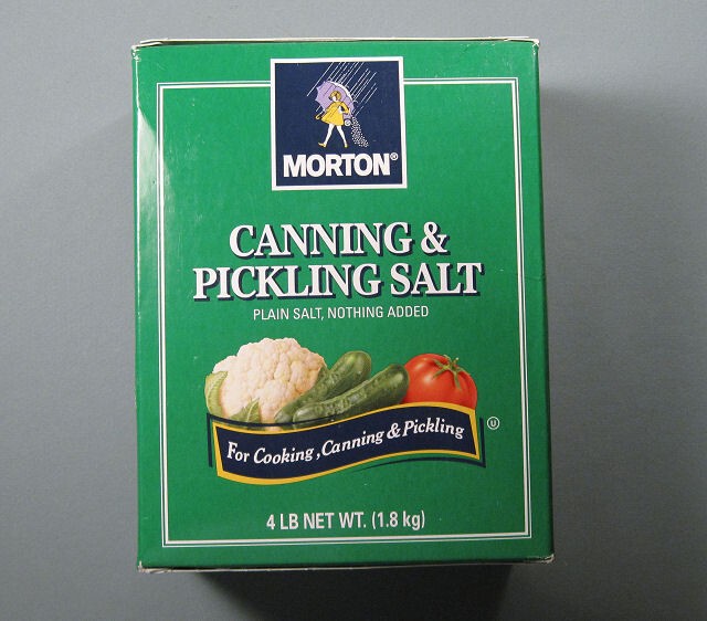 6. Pickling salt.