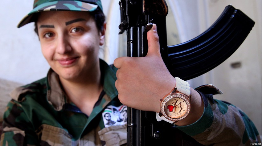 В Сирии существует женский ДОБРОВОЛЬЧЕСКИЙ батальон