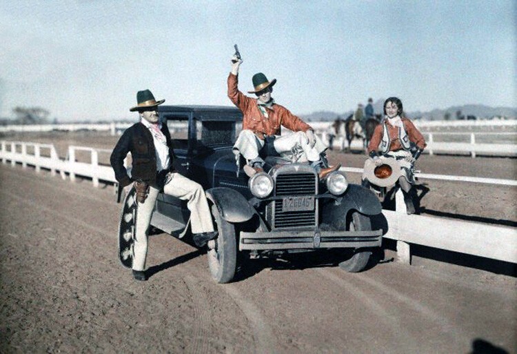Автомобиль в Фениксе, штат Аризона, 1928: