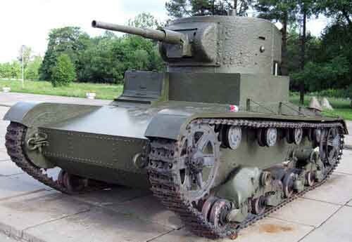 Легкий танк Т-26 (вариант с одной башней)