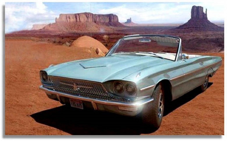 13. 1966 Ford Thunderbird - Тельма и Луиза (1991)
