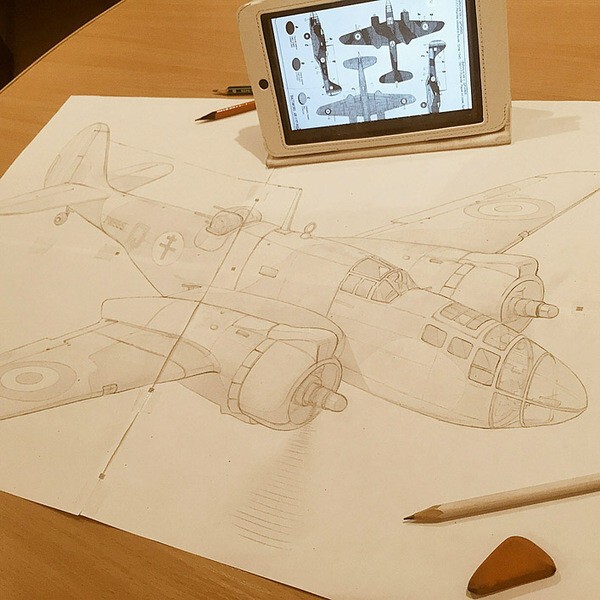 Пин-ап девушки в форме и авторские рисунки самолётов Второй Мировой