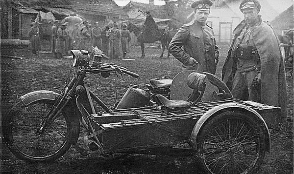 Мотоциклы в армии Российской Империи