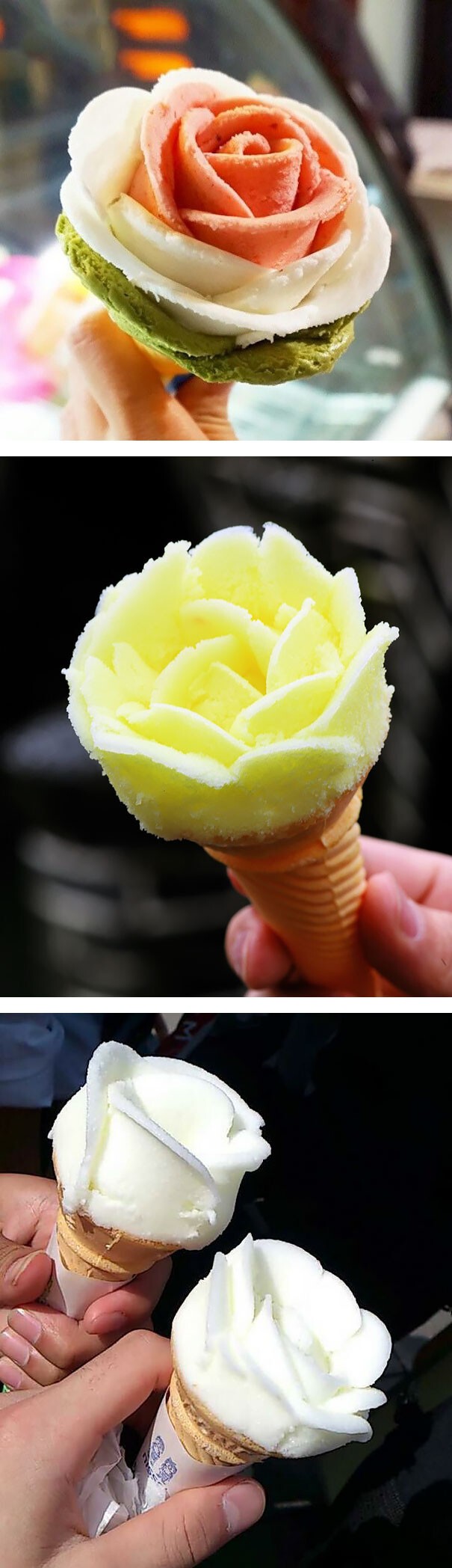 8. Мороженое в виде розы 