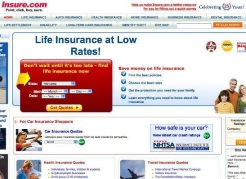 Insure.com $16 миллионов Этот домен был продан в 2009 году. Веб-сайт используется для предоставления различных видов страхования.