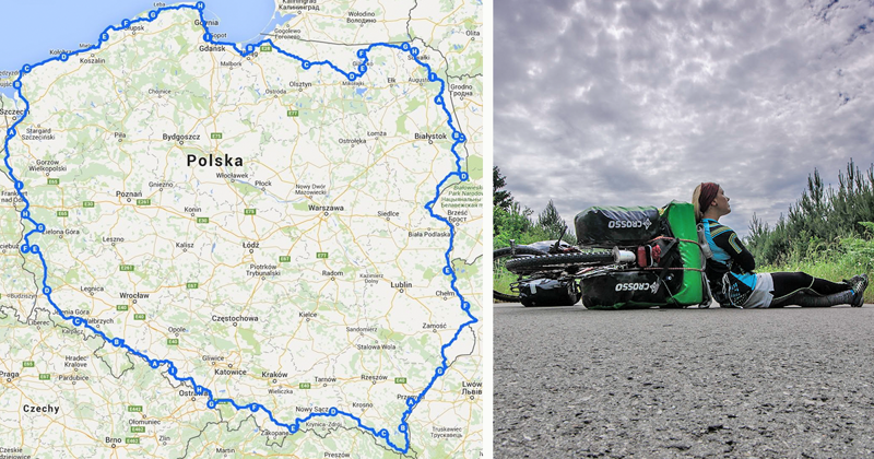Велосипедистка объехала Польшу вокруг, доказав, что путешествовать интересно не только за границей 