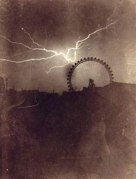 Колесо обозрения и молния, 1900-е.
