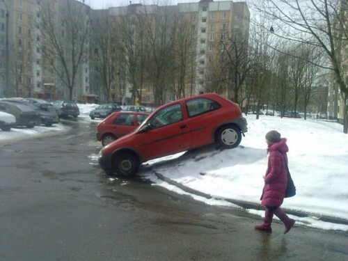 Когда лень искать парковочное место