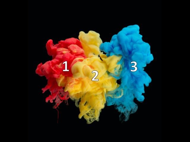 Что получится, если смешать цвета под номерами 2 и 3?
