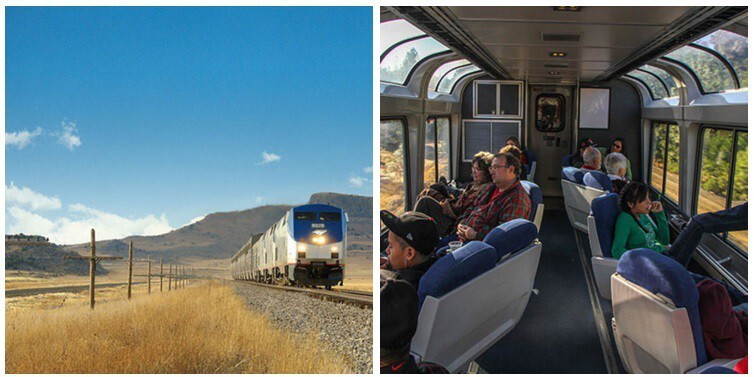 11. Поездка на поезде Amtrak по всем стране 