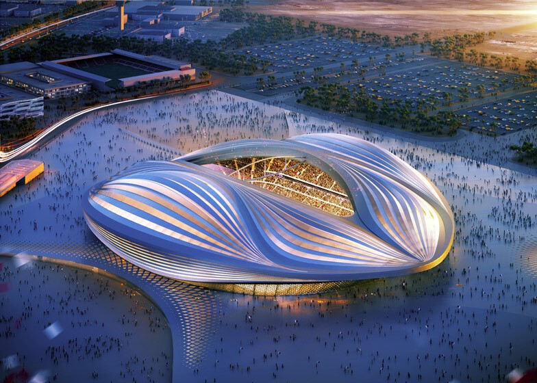 3. Интересный дизайн стадиона в Катаре 