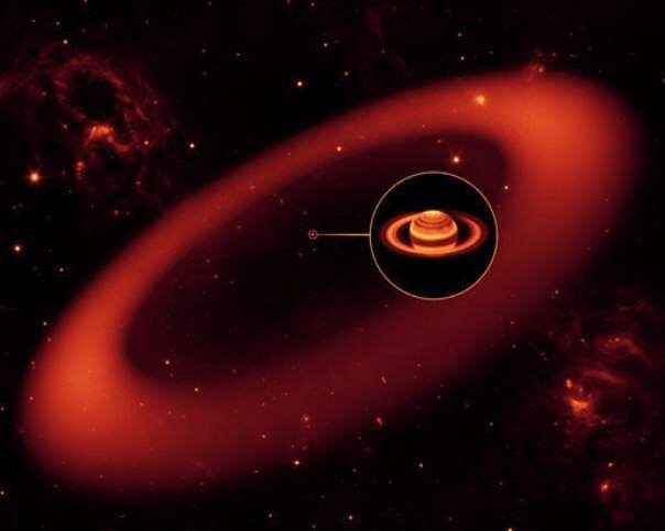 9. У Сатурна есть дополнительное огромное кольцо, открытое только в 2009 году.