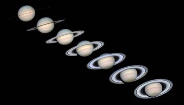 8. Кольца Сатурна время от времени исчезают.