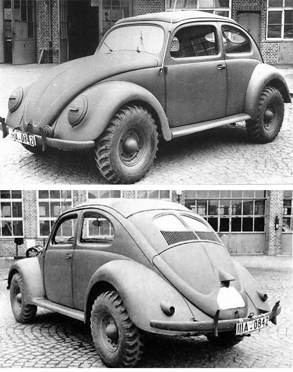 Автомобиль-амфибия - Volkswagen «Type 166» (Schwimmwagen) 