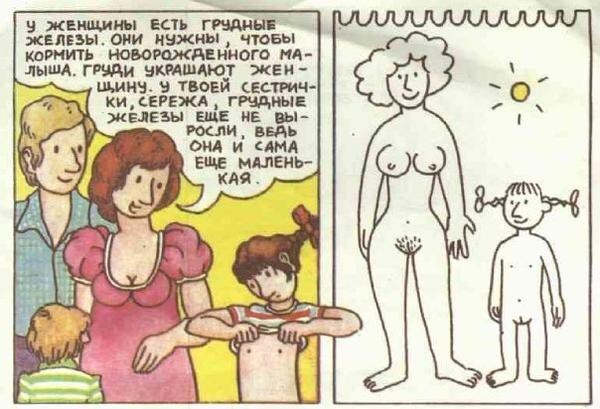 Книжка "Откуда берутся дети" с комментариями взрослых людей