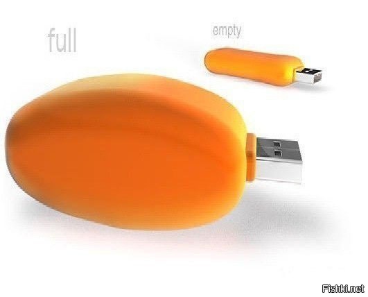 В зависимости от степени заполнения, чудо-usb-флэшка раздувается