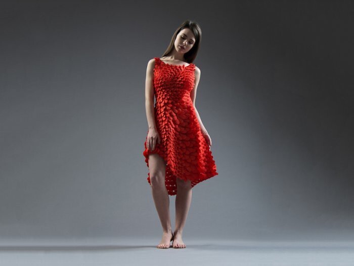 Кинематик-платье, напечатанное на 3D-принтере