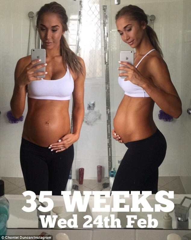 Как может выглядеть 8-й месяц беременности, если ты фитнес-модель
