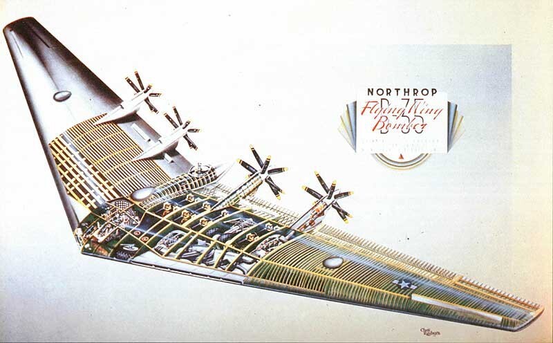 Летающие крылья Нортропа. Опытные бомбардировщики XB-35 и YB-49 (США)