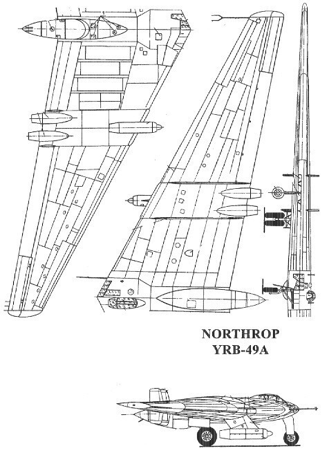 Летающие крылья Нортропа. Опытные бомбардировщики XB-35 и YB-49 (США)