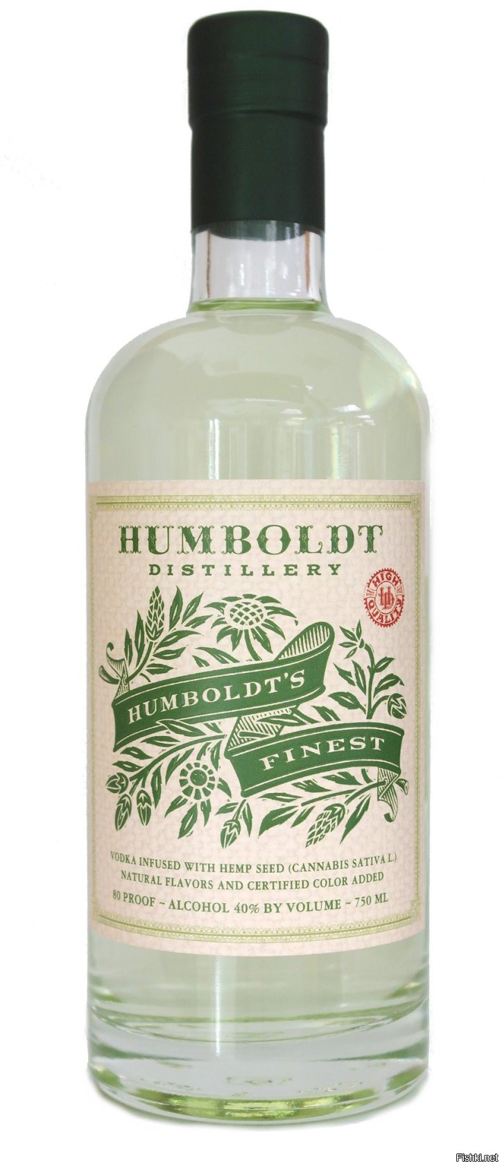 В США компания Humboldt Distillery разработала водку, настоянную на конопле