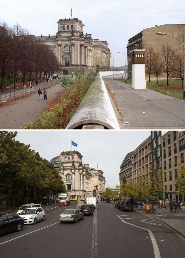Берлинская стена вчера и сегодня