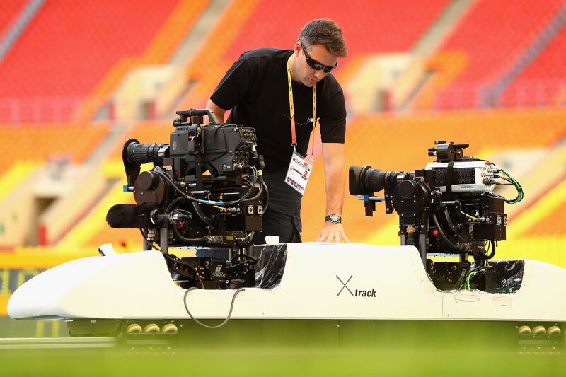 2013: Рельсовые телекамеры на 14-ом чемпионате мира по легкой атлетике в Москве