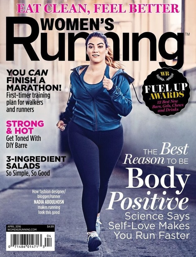 Спортивный журнал Women's Running поместил Надю на обложку своего апрельского номера