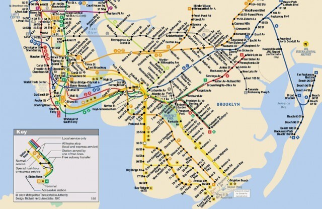 В Нью-Йорке самая длинная сеть веток метро