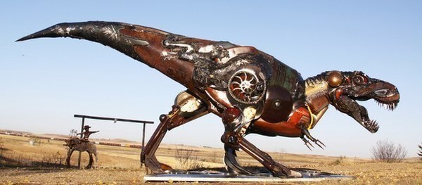 Скульптуры из металлолома со свалок Северной Дакоты