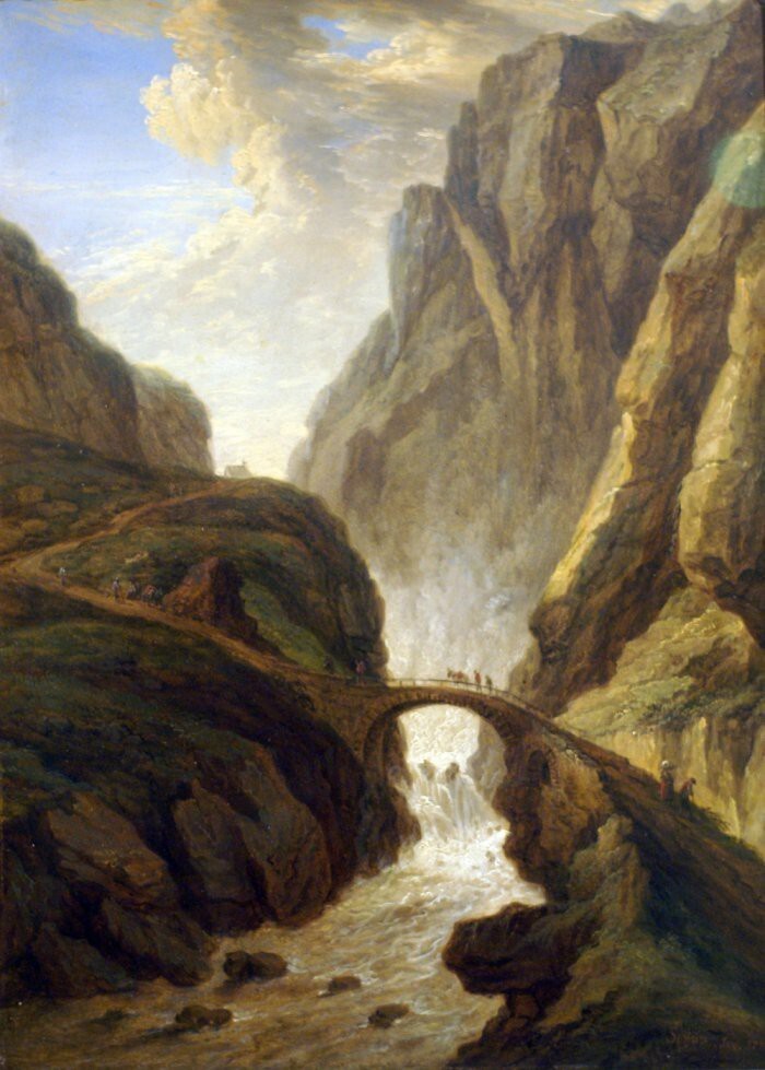  Уникальный "мост дьявола" в Швейцарии