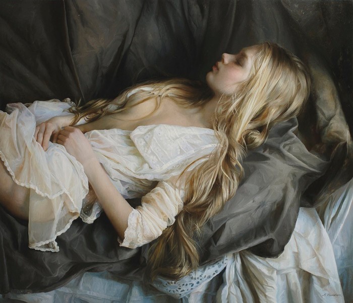 Красота женского тела на картинах художника Сергея Маршенникова
