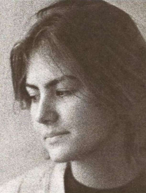 Первокурсница Рената Литвинова, 1986 год.