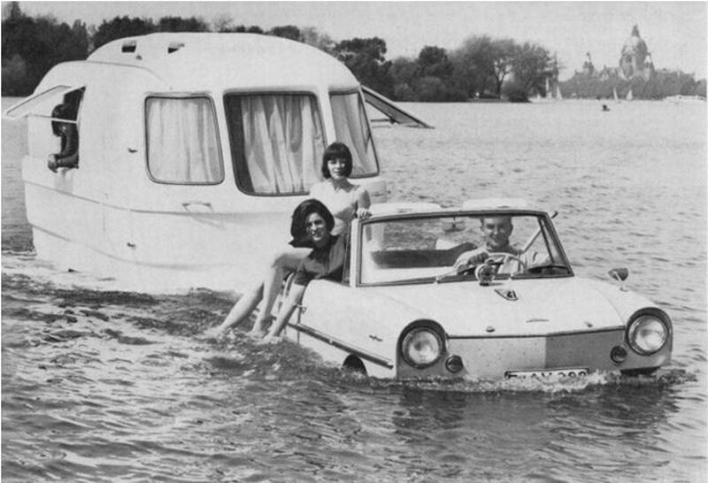 Плавающий автомобиль Amphicar