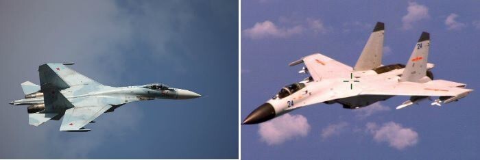 Су-27 vs. J-11