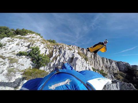 Головокружительный вингсьют-полет над итальянскими горами 