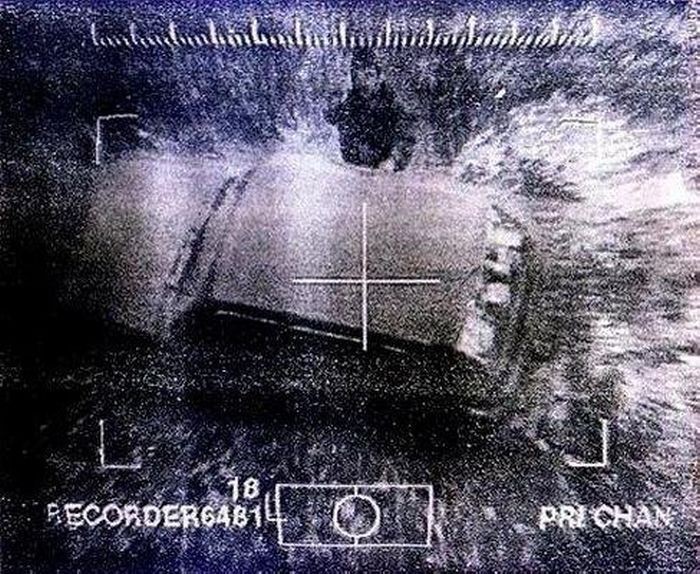 Джохар Дудаев за секунду до смерти, 21 апреля 1996 года. Снимок из управляемой ракеты.