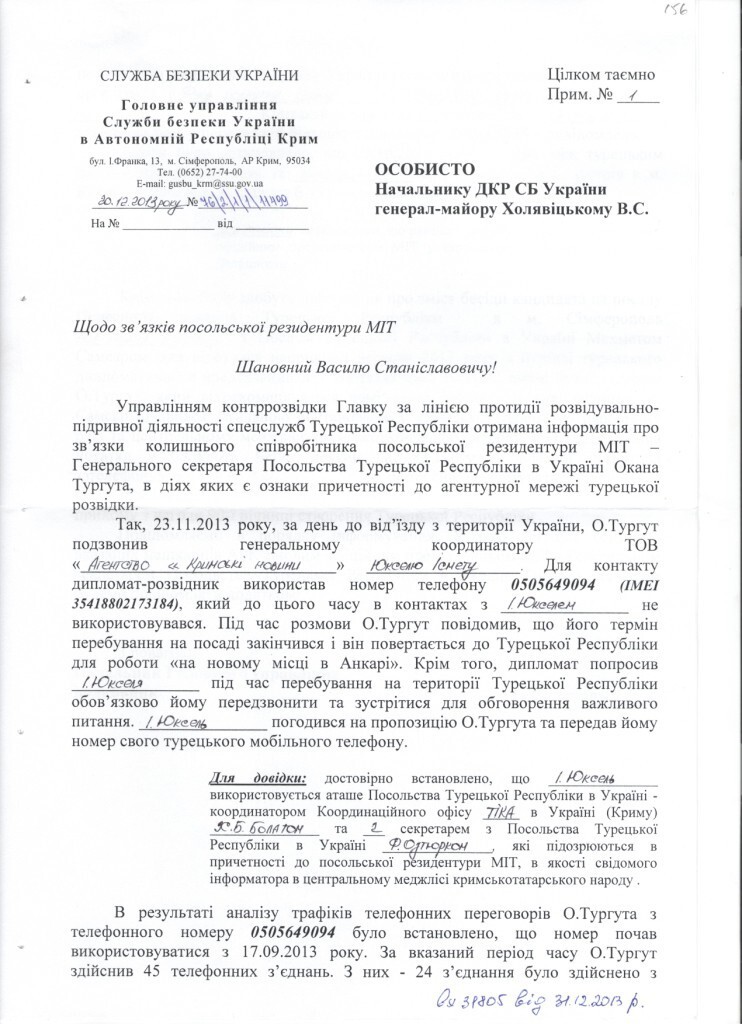 Рассекреченные документы: Джемилев оказался турецким агентом