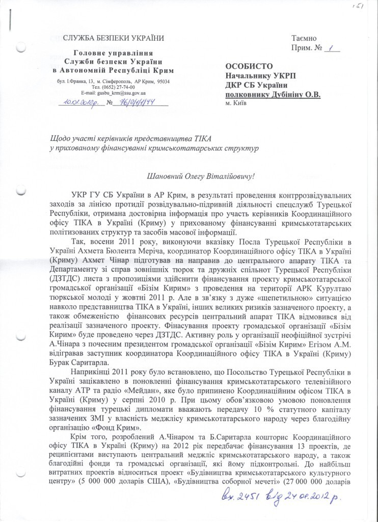 Рассекреченные документы: Джемилев оказался турецким агентом
