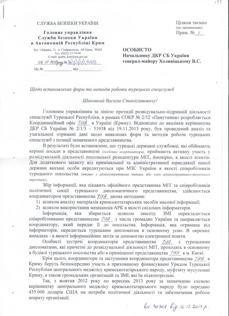 Рассекреченные документы: Джемилев оказался турецким агентом