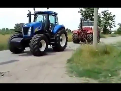 Русский трактор против немецкого 