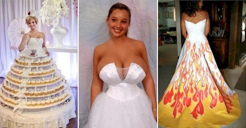 20 невест, которые прогадали с выбором свадебного платья