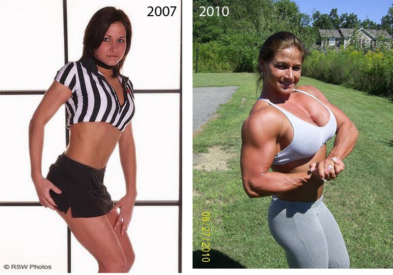 Умопомрачительные барышни до и после стероидов