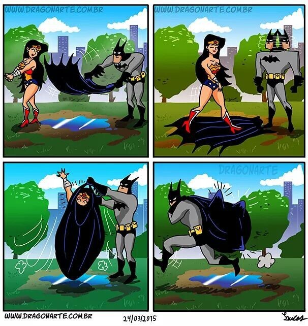 Бэтмен против Cупермена по версии Dragonarte