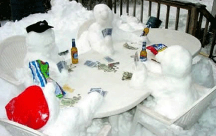 Снежный покер.